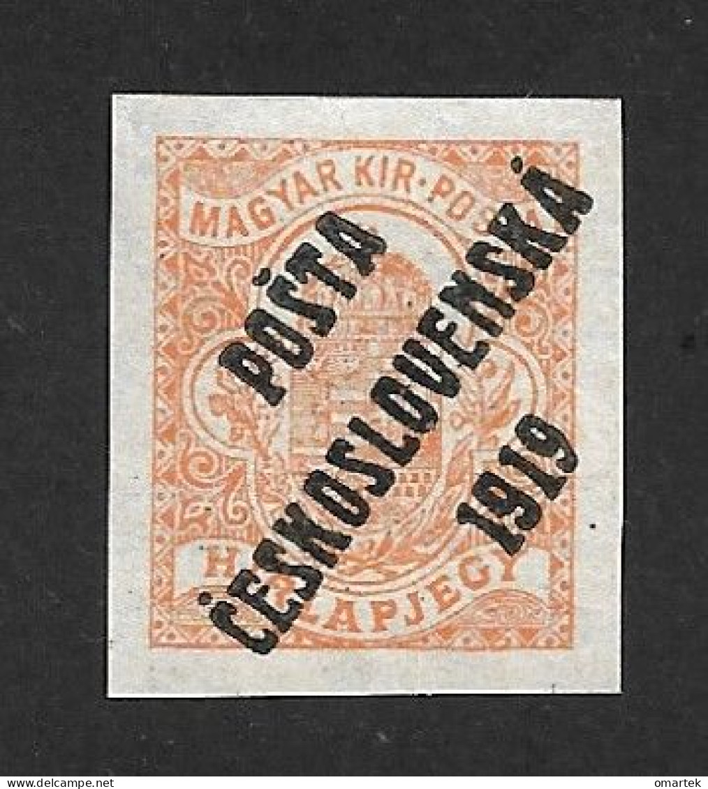 Czechoslovakia 1919. MNH ** Mi 113 Sc B98 POSTA CESKOSLOVENSKA, Hungarian Stamps. Tschechoslowakei. - Ongebruikt