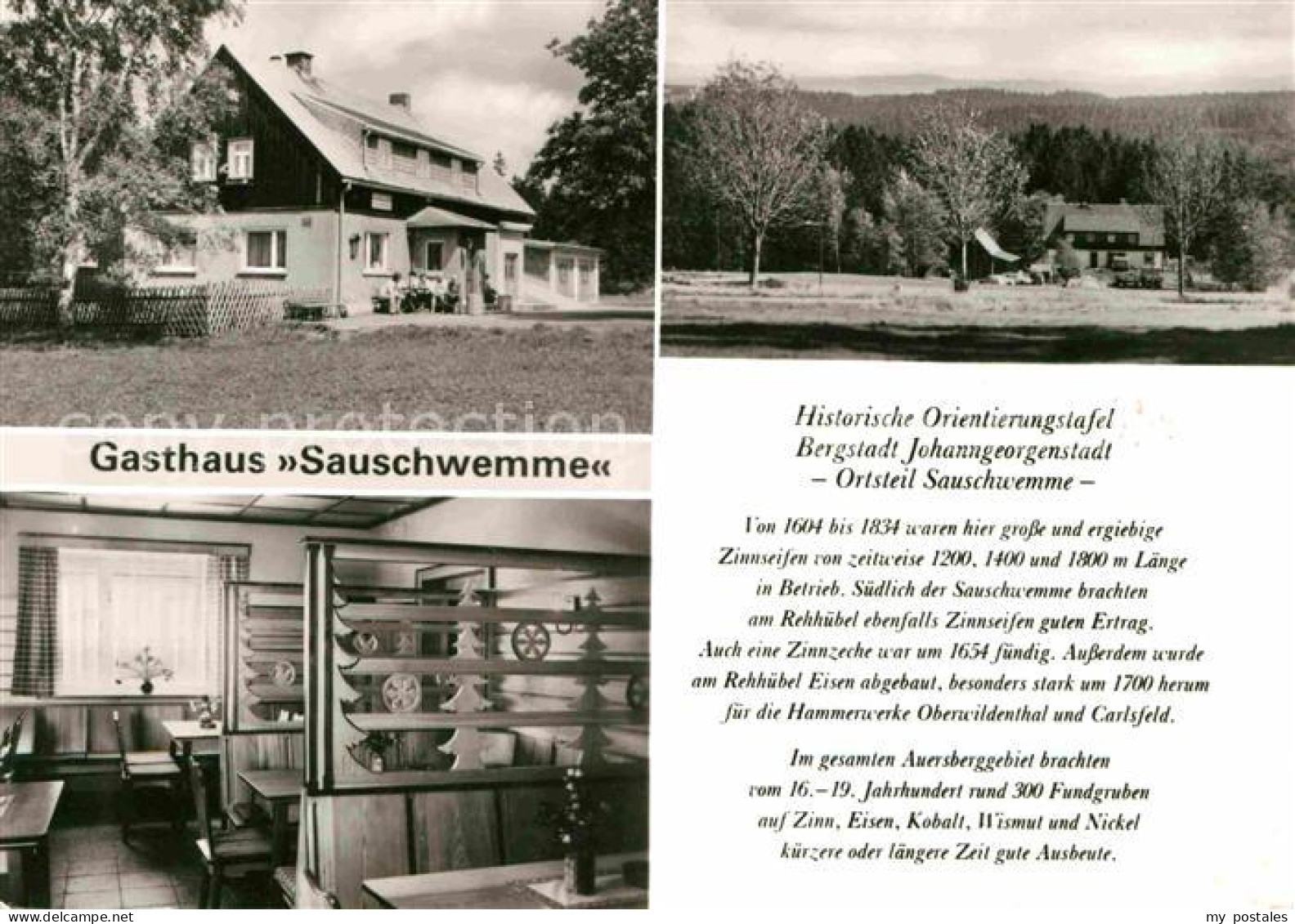 72632428 Johanngeorgenstadt Gasthaus Sauschwemme Historische Orientierungstafel  - Johanngeorgenstadt