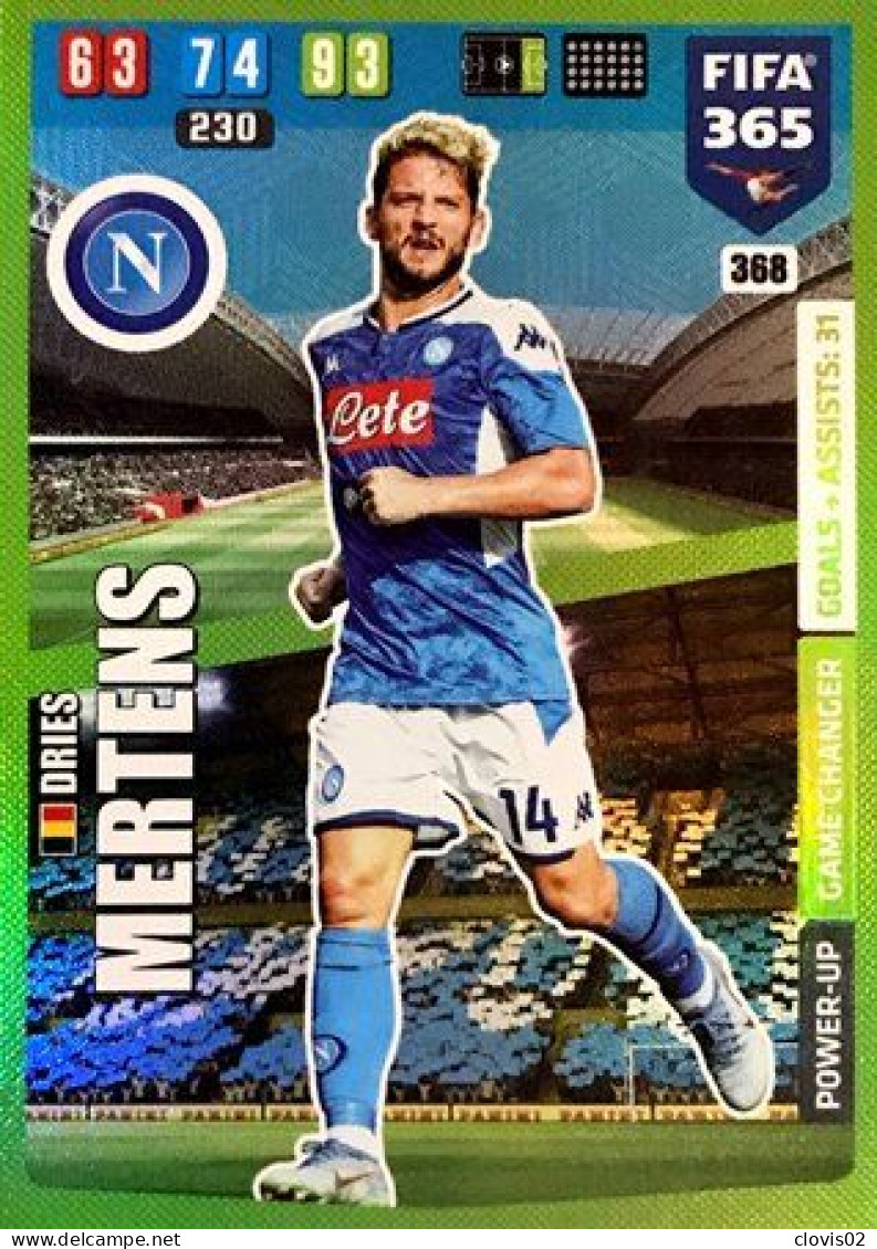 368 Dries Mertens - SSC Napoli - Carte Panini FIFA 365 2020 Adrenalyn XL Trading Cards - Trading Cards