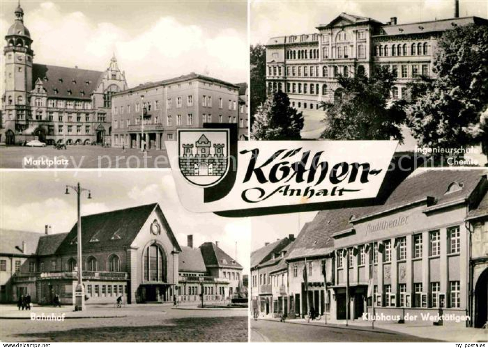 72632393 Koethen Anhalt Marktplatz Ingenieurschule Chemie Klubhaus Der Werktaeti - Koethen (Anhalt)