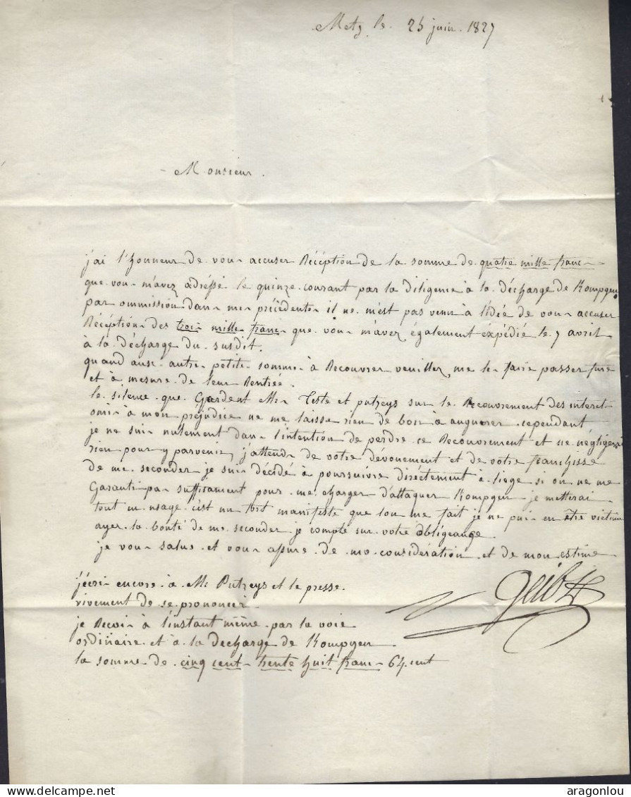 Luxembourg - Luxemburg -  Préphilatélie - Lettre 1829  Adressé Au Monsieur Le Clerc Avocat , Luxembourg - ...-1852 Préphilatélie