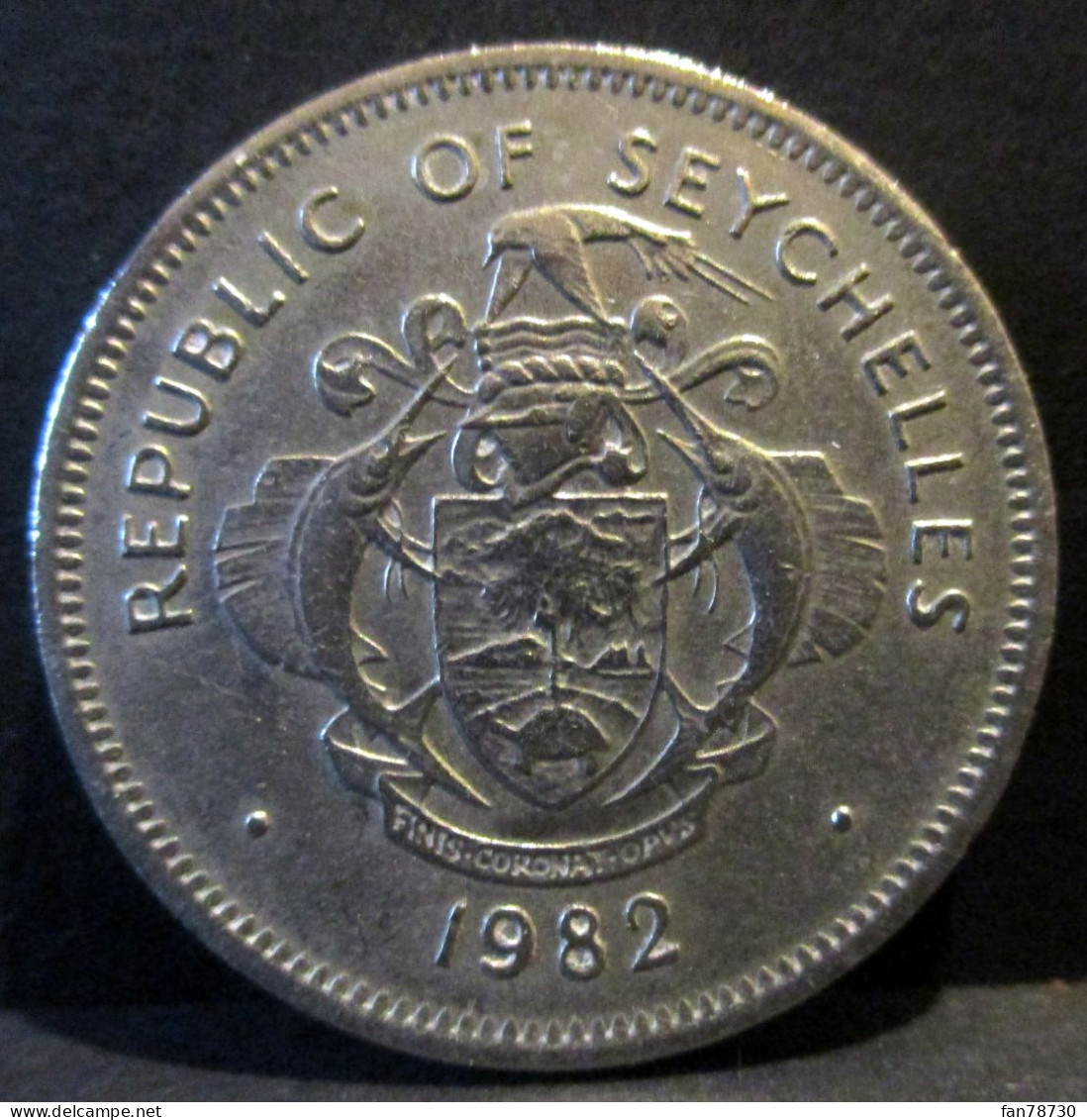 République Des Seychelles - Pièce De One Rupee De 1982 - Triton Conque - Frais Du Site Déduits - Sonstige – Afrika