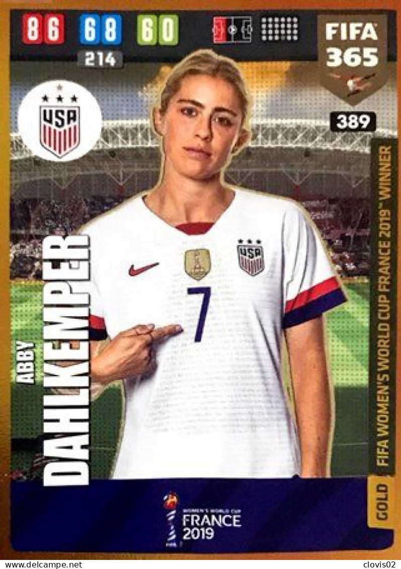 389 Abby Dahlkemper - United States - Carte Panini FIFA 365 2020 Adrenalyn XL Trading Cards - Trading Cards