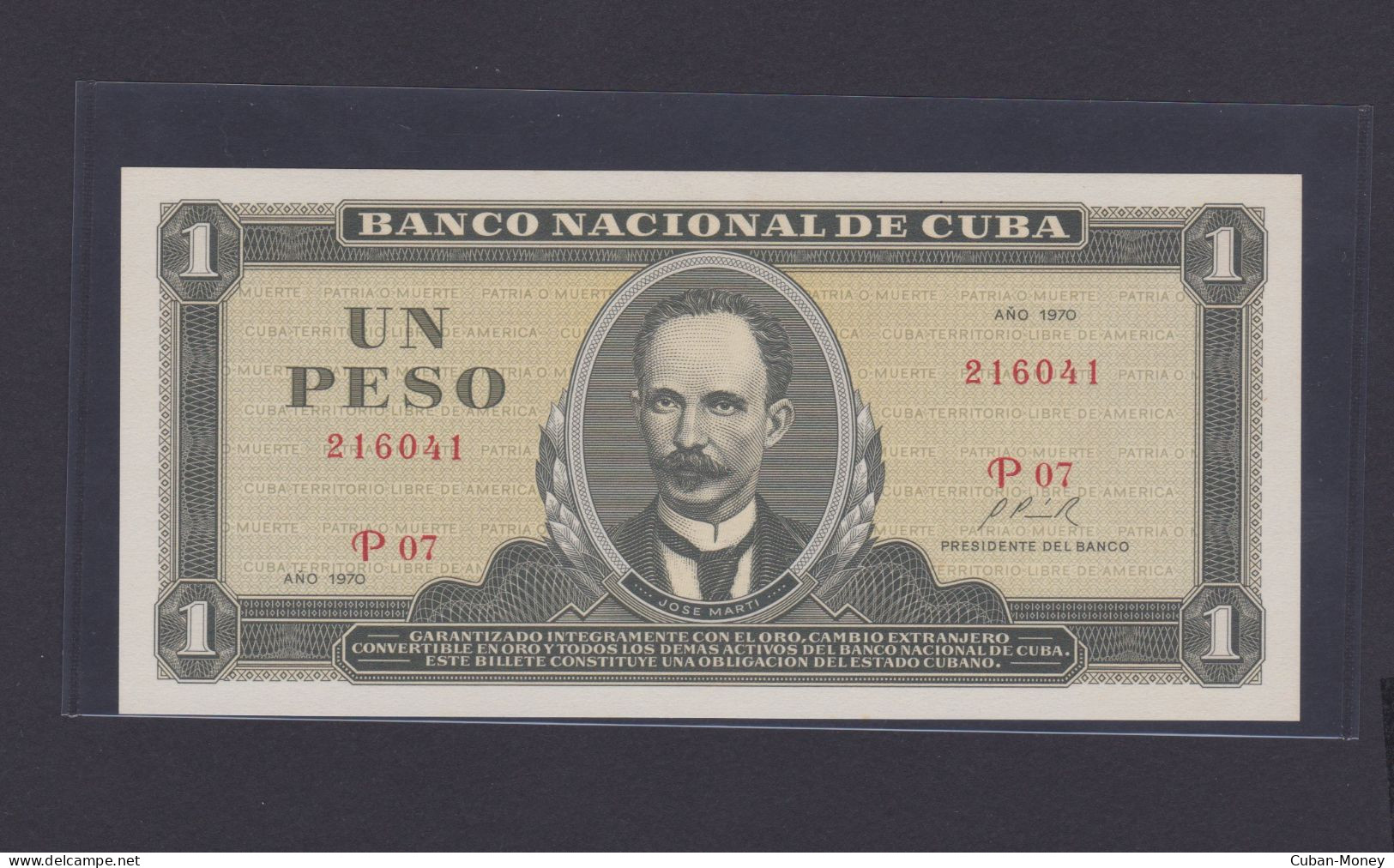 Cuba 1 Peso 1970 SC / UNC - Kuba