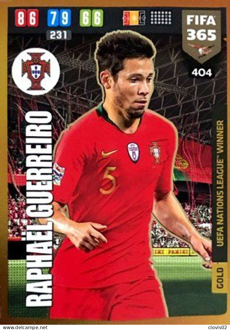 404 Raphael Guerreiro - Portugal - Carte Panini FIFA 365 2020 Adrenalyn XL Trading Cards - Trading Cards