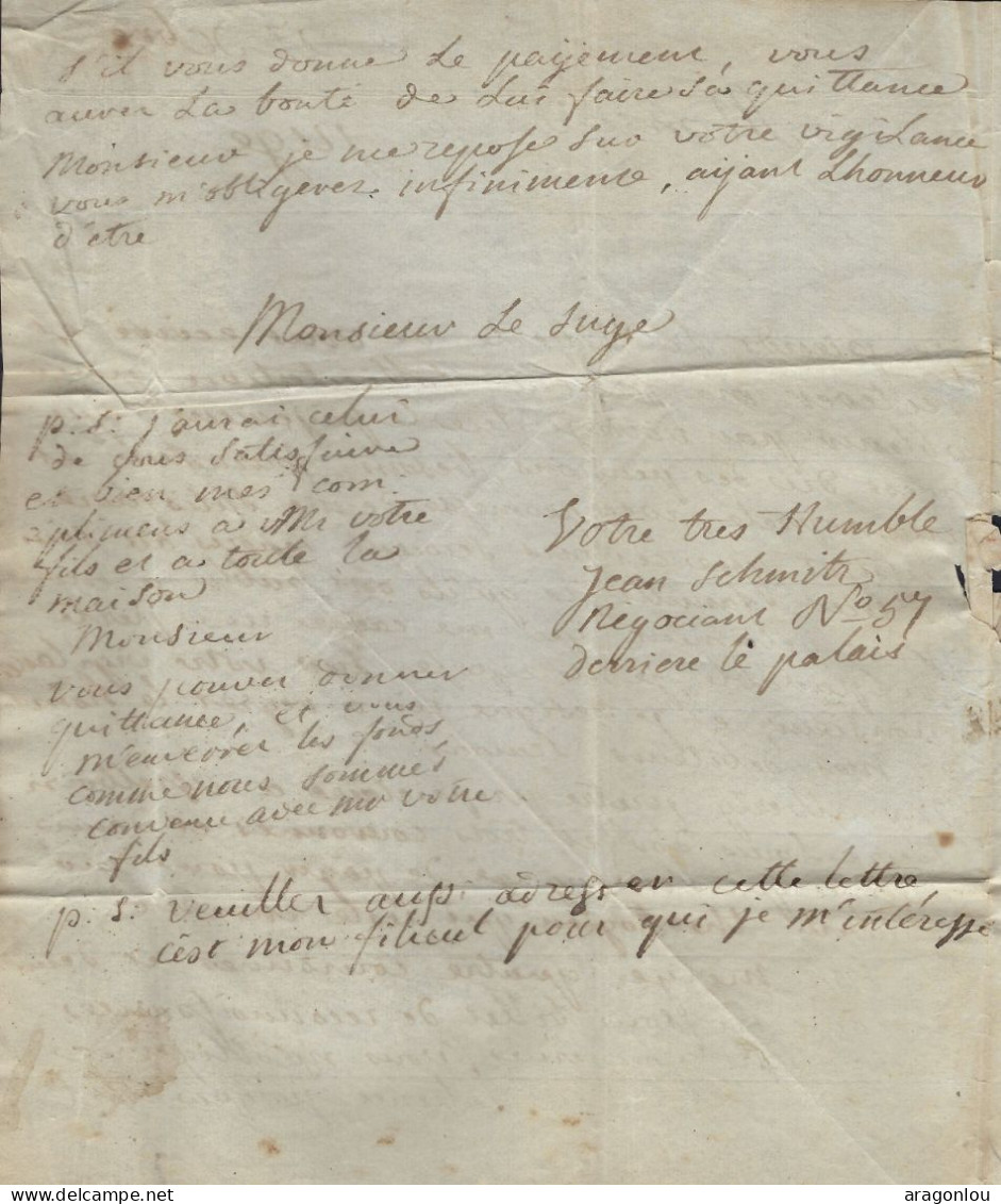 Luxembourg - Luxemburg -  Préphilatélie - Lettre 1829  Adressé Au Mr Neumann , Juge De Paix Au Canton De Clervaux - ...-1852 Prephilately