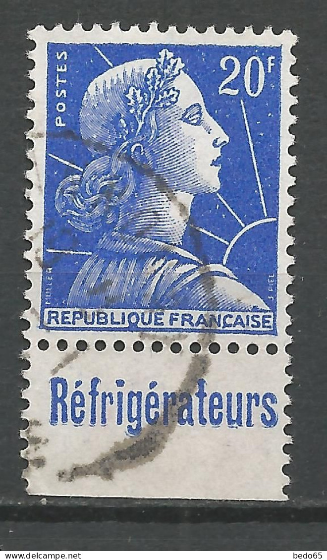 TYPE MARIANNE DE MULLER Type L N° 1011B PUB SATAM OBL / Used - Gebraucht