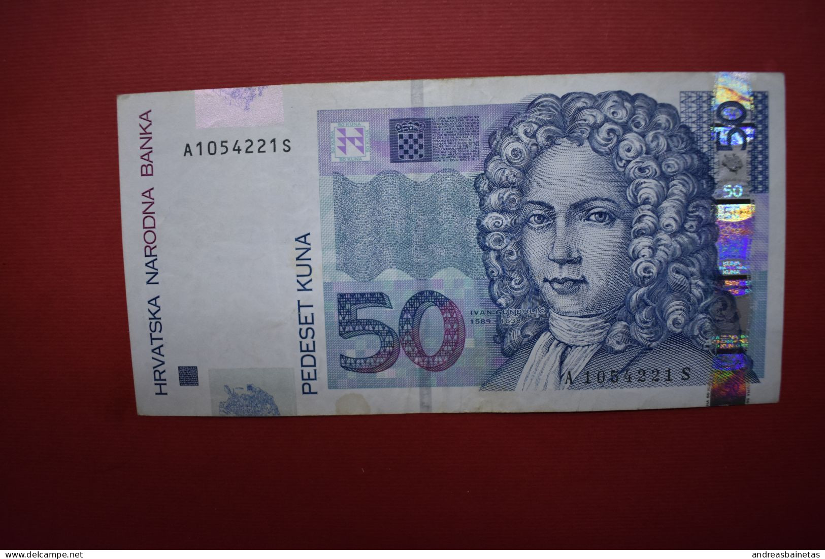 Banknotes  Croatia 50 Kuna P# 40   Boris Vujčić (BV) - Kroatien