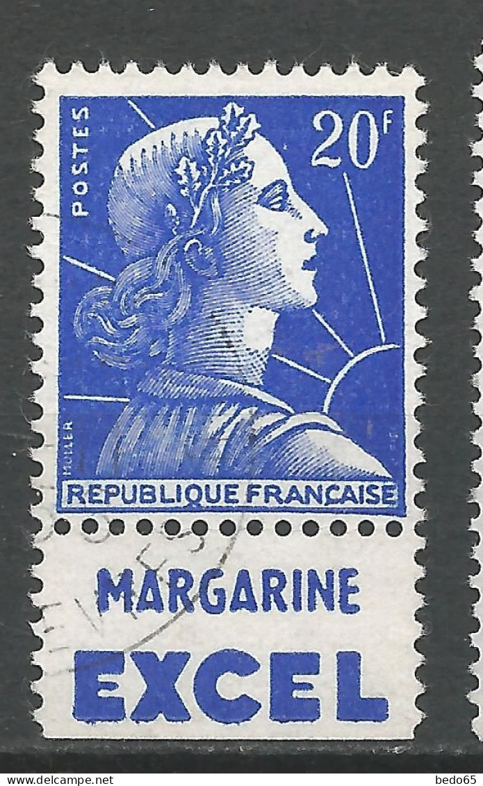 TYPE MARIANNE DE MULLER Type L N° 1011B PUB EXCEL OBL / Used - Used Stamps