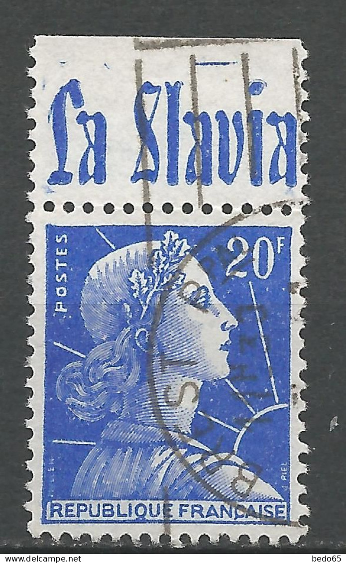 TYPE MARIANNE DE MULLER Type L N° 1011B PUB SLAVIA OBL / Used - Gebraucht