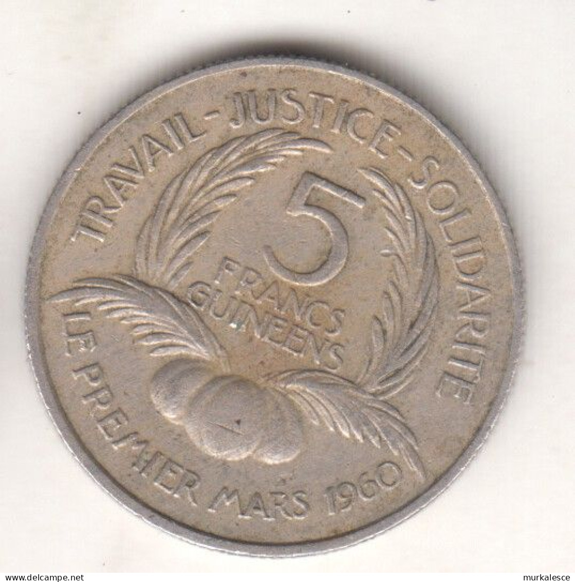 7317---5  FRANCS   GUINEENS  1960 - Guinee