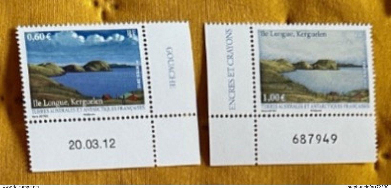 TAAF 2012 N° 628/629 ** Neuf MNH -  Port-Jeanne D'Arc - Ile Longue Kerguelen - Unused Stamps