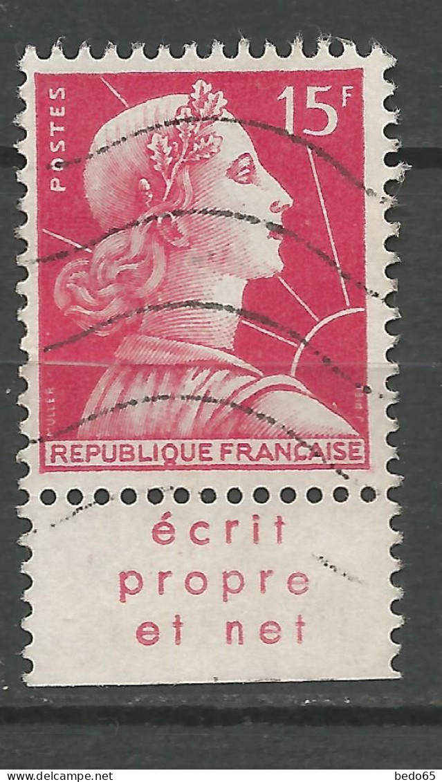 TYPE MARIANNE DE MULLER N° 1011 PUB POSTE OBL / Used - Used Stamps