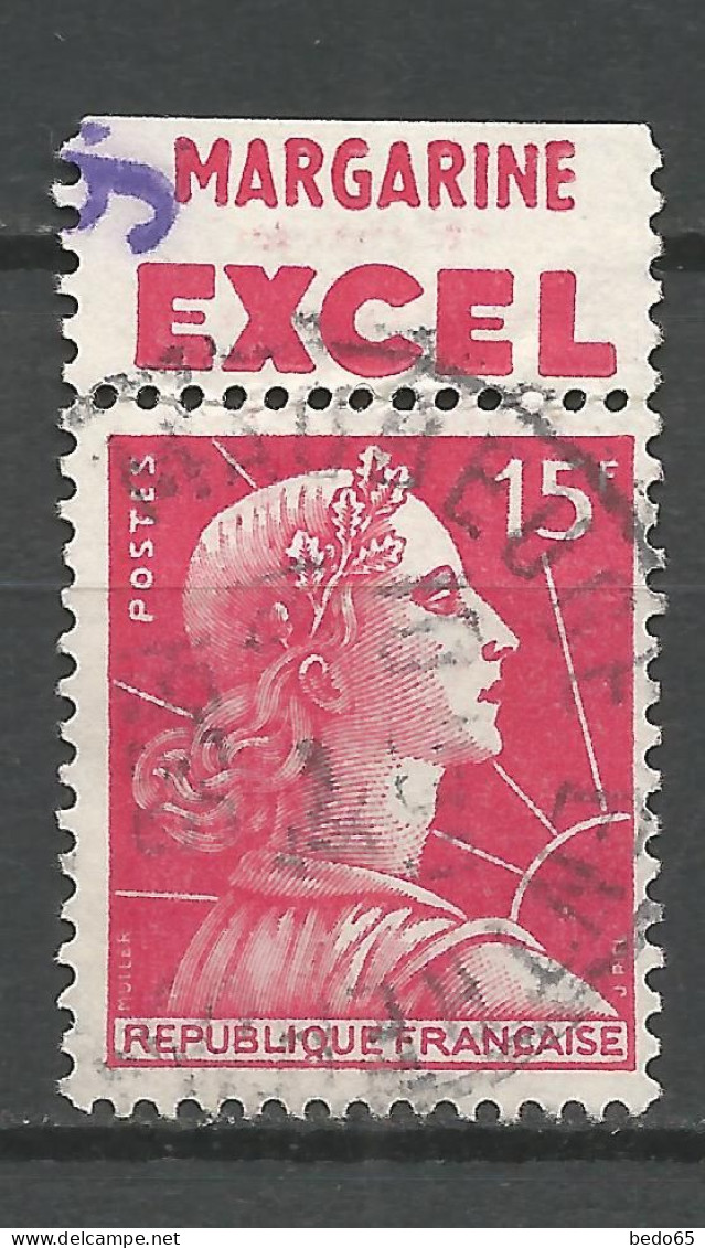 TYPE MARIANNE DE MULLER N° 1011 PUB EXCEL OBL / Used - Used Stamps