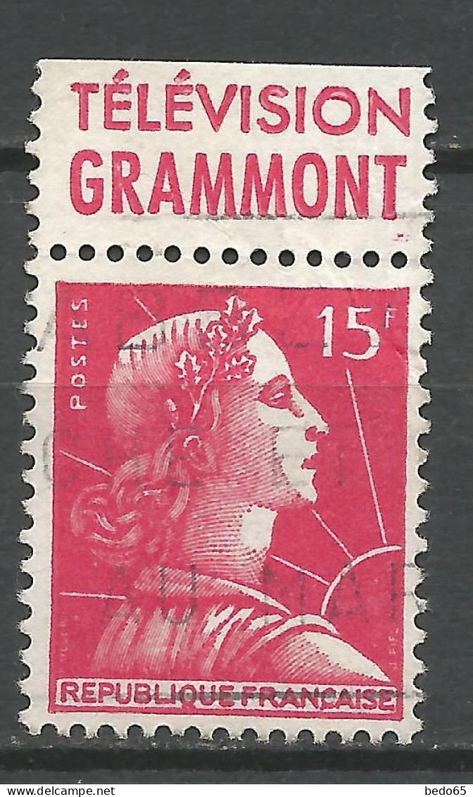 TYPE MARIANNE DE MULLER N° 1011 PUB GRAMMONT OBL / Used - Oblitérés