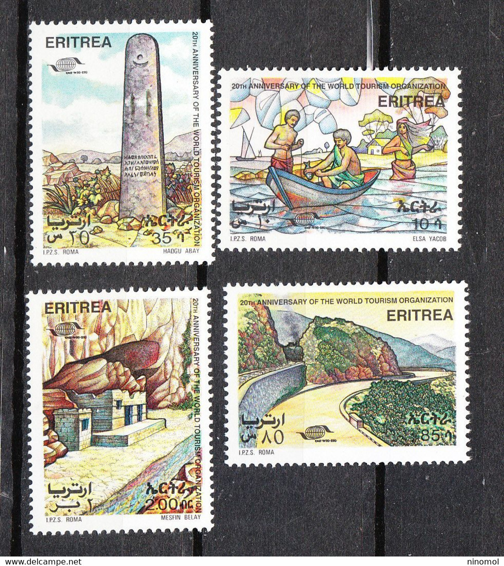 Eritrea   -  1995. Turismo. In Barca E Siti Archeologici. Tourism. By Boat And Archaeological Sites.Complete MNH Series - Other & Unclassified