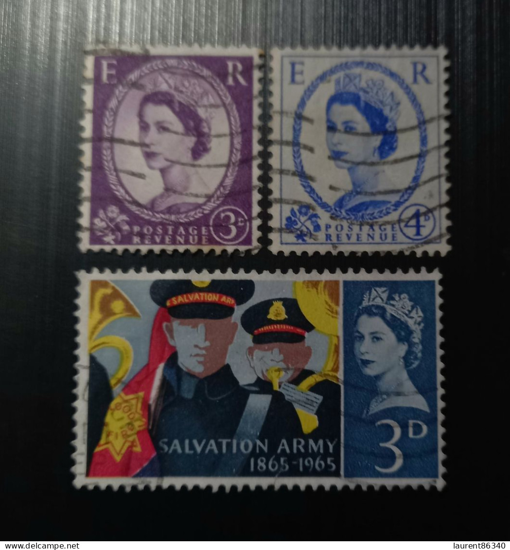 Grande Bretagne 1954 à 1967 Queen Elizabeth II &1965 The 100th Anniversary Of The Salvation Army - Used Stamps