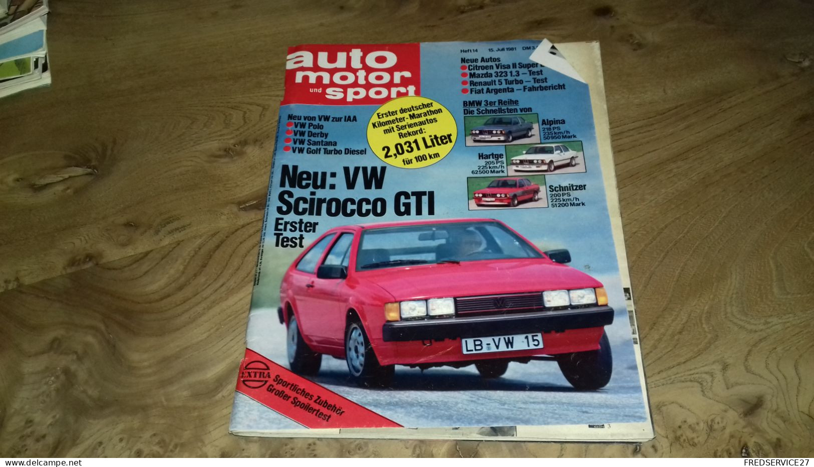 152/ AUTO MOTOR ND SPORT HEFT 14 1981 SCIROCCO GTI - Automóviles & Transporte