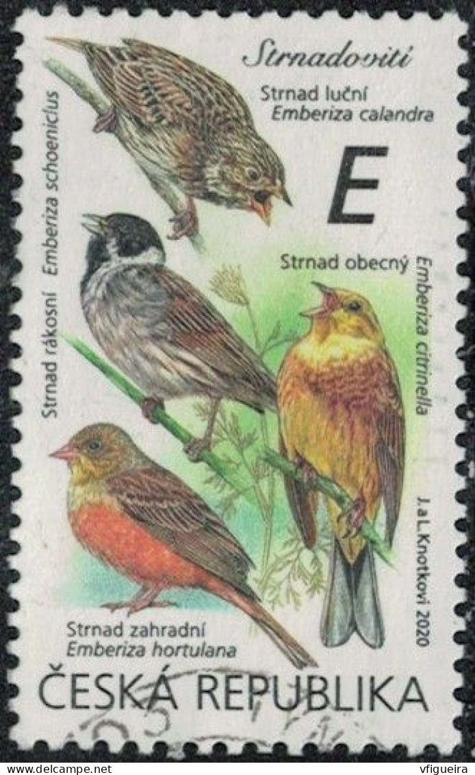 République Tchèque 2020 Oblitéré Used Oiseaux Passereaux Emberizidés Y&T CZ 954 SU - Used Stamps