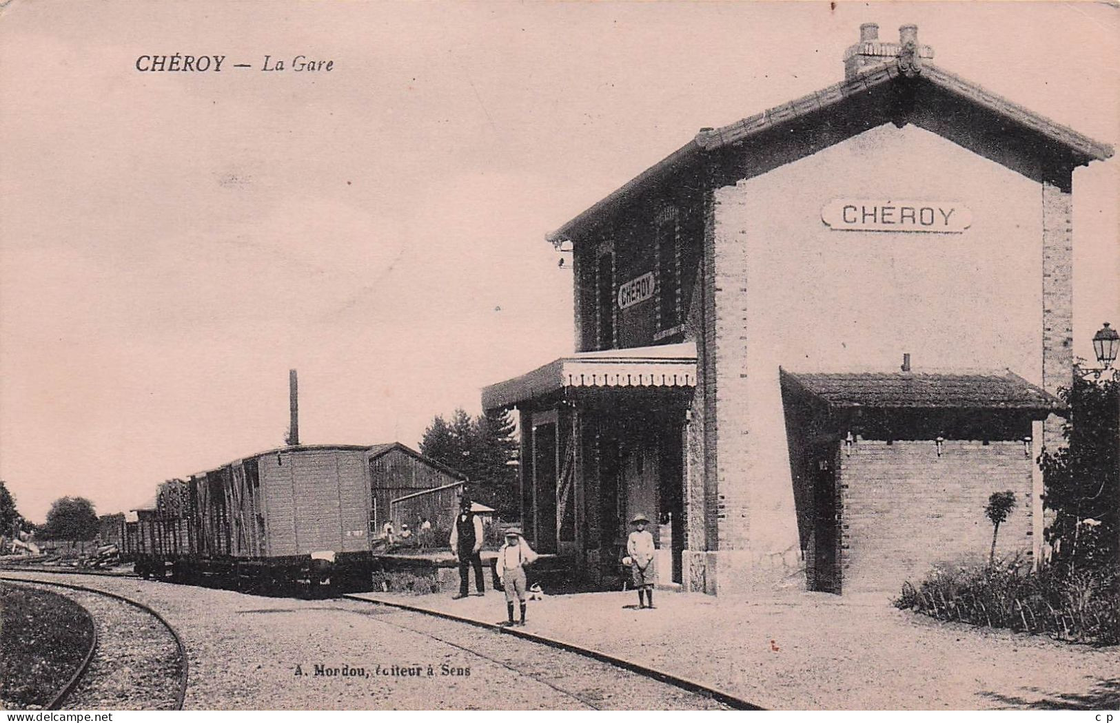 Cheroy - La Gare  - Train - Wagon -  CPA °Jp - Cheroy