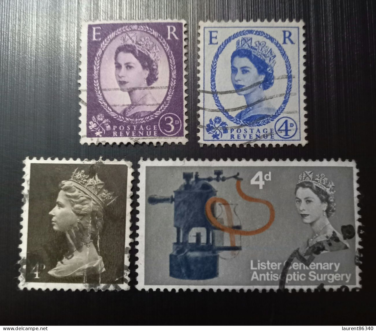 Grande Bretagne 1954 à 1967 Queen Elizabeth II &1965 The 100th Anv Of The Introduction Of Antiseptic Surgery By J Lister - Oblitérés