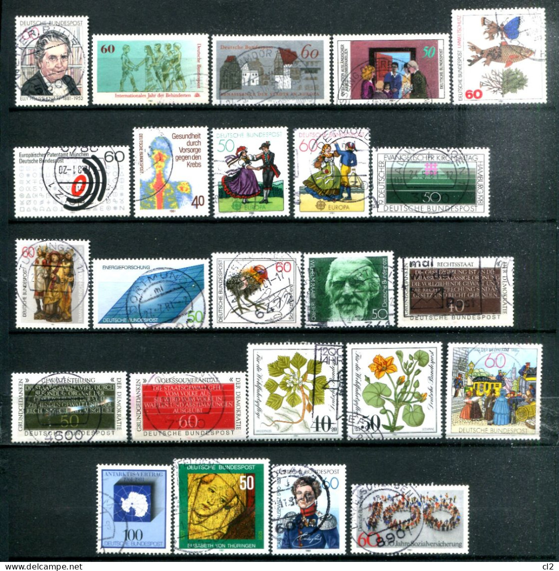 REPUBLIQUE FEDERALE ALLEMANDE - Lot De 24 Timbres De L'année 1981 - Jahressammlungen