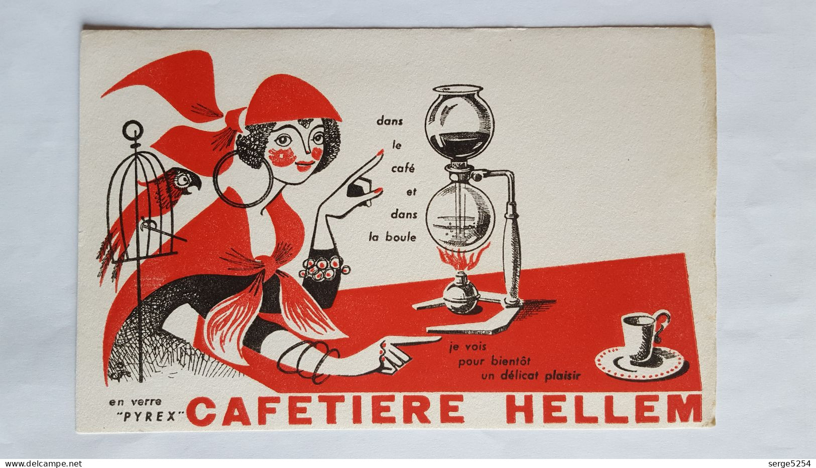 Cafetière Hellem - Diseuse De Bonne Aventure Et Perroquet - Kaffee & Tee