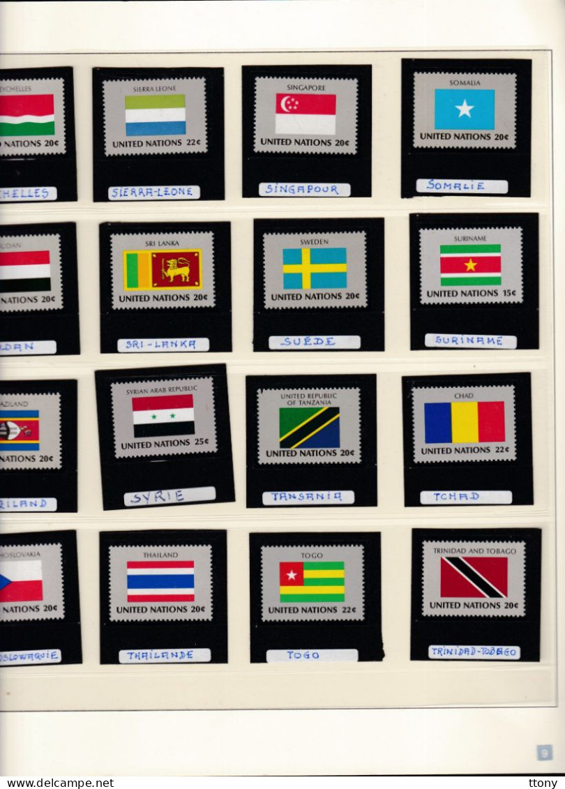 Un Lot De 160  Timbres Neufs  Drapeaux  Différents   Pays  United Nations  Nations Unis - Stamps