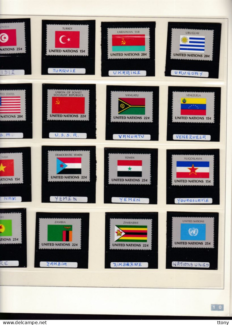 Un Lot De 160  Timbres Neufs  Drapeaux  Différents   Pays  United Nations  Nations Unis - Sellos