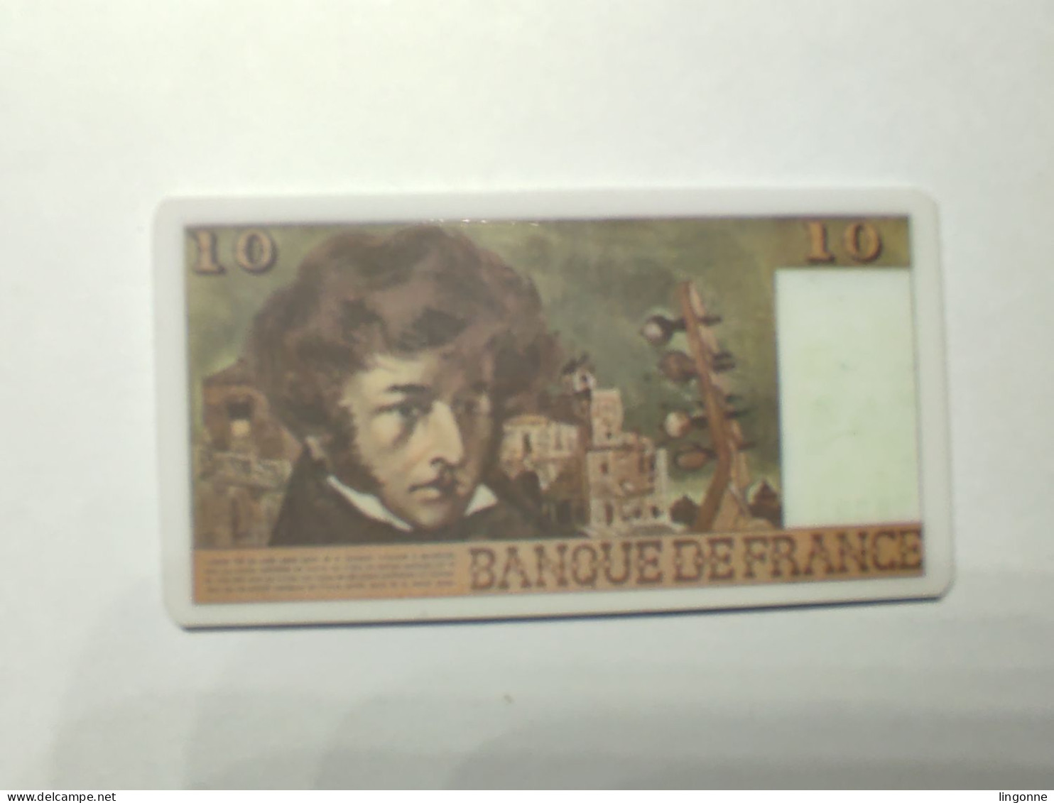 Billet De 10 Francs BERLIOZ En Plastique Pour Casino ? Dimension : 3,5 X 7 Cm Env - Specimen