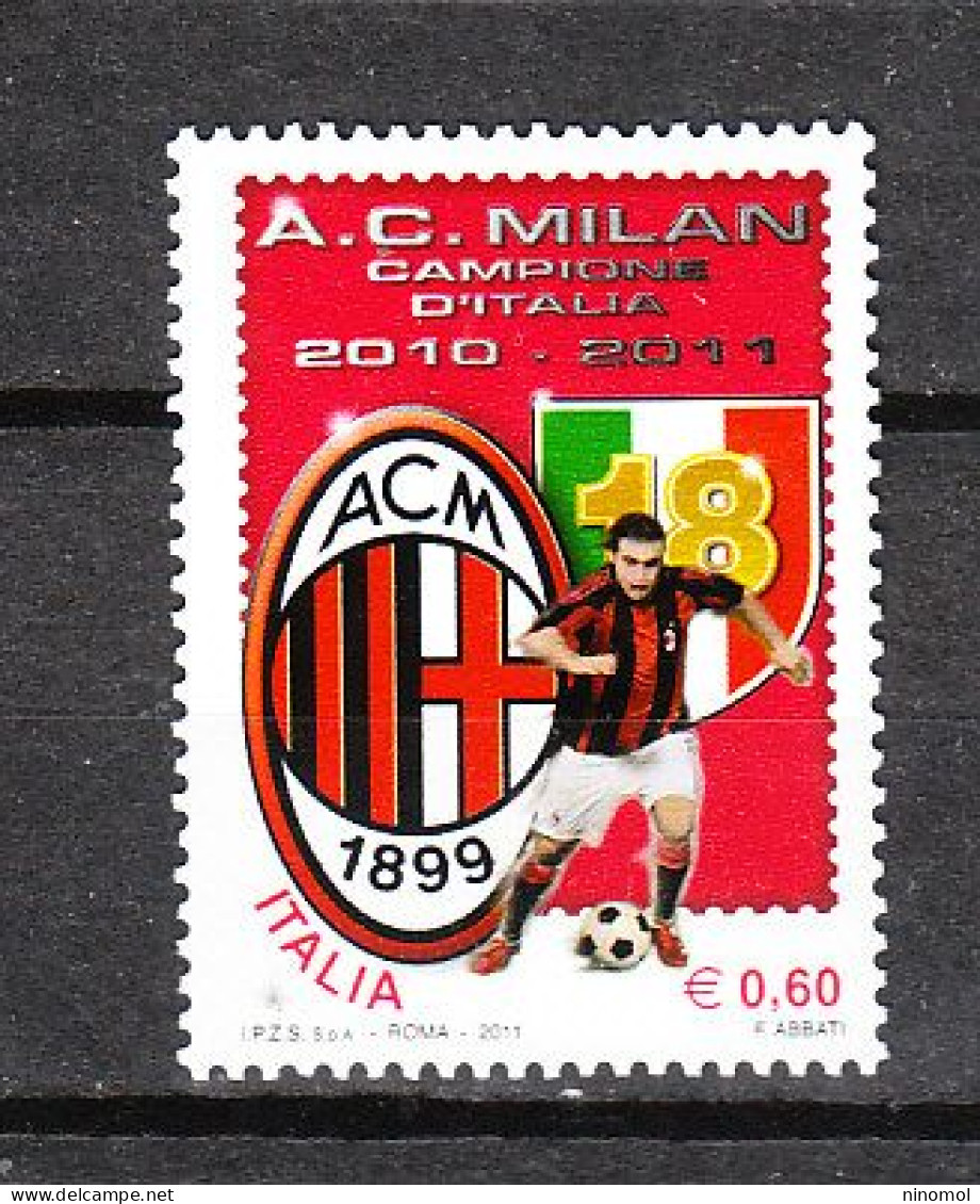 Italia   -  2011. Milan Campione 2010/11.  MNH - Berühmte Teams