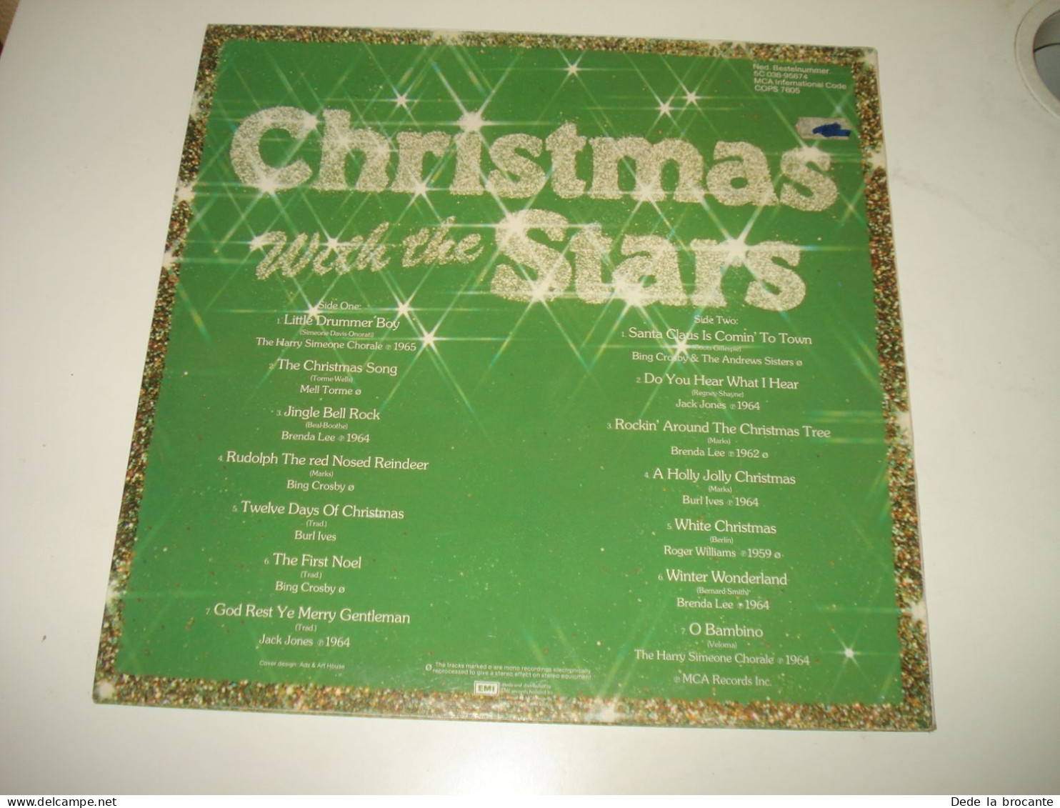 B14 / Compilation – Christmas With The Stars – MCA – COPS 7605 - Neth 1974  M/EX - Chants De Noel
