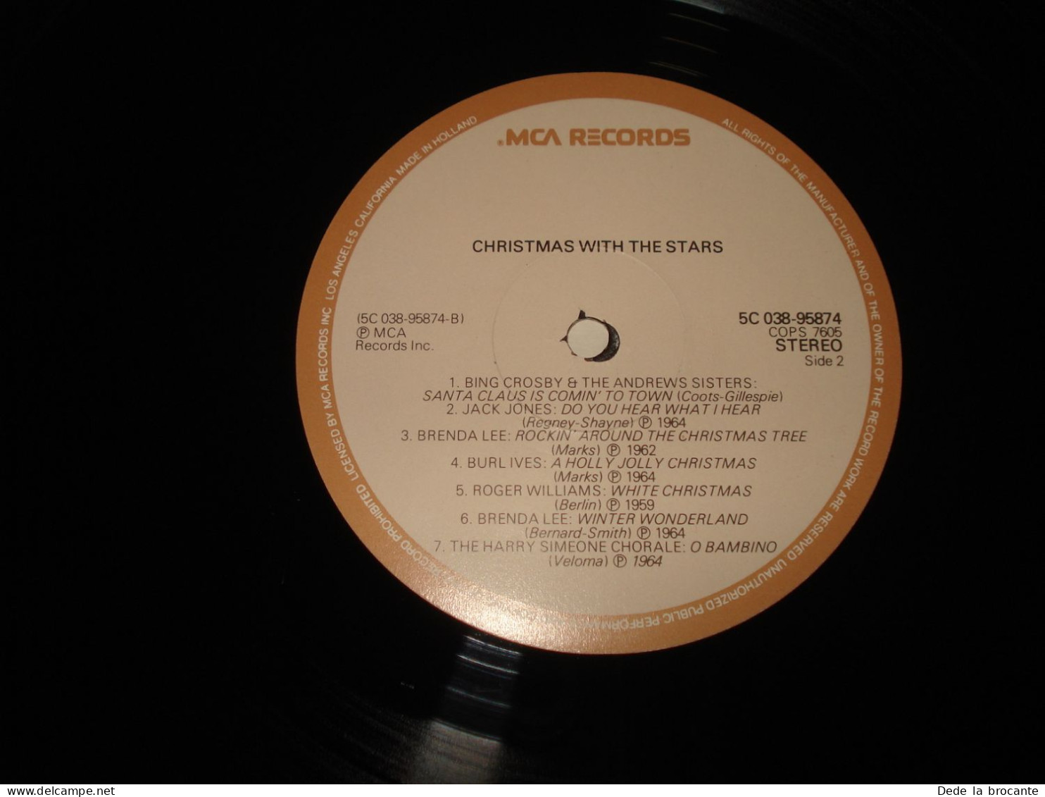 B14 / Compilation – Christmas With The Stars – MCA – COPS 7605 - Neth 1974  M/EX - Christmas Carols