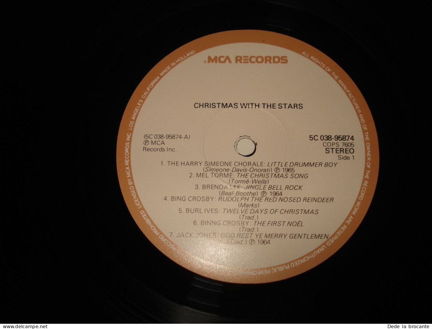 B14 / Compilation – Christmas With The Stars – MCA – COPS 7605 - Neth 1974  M/EX - Christmas Carols