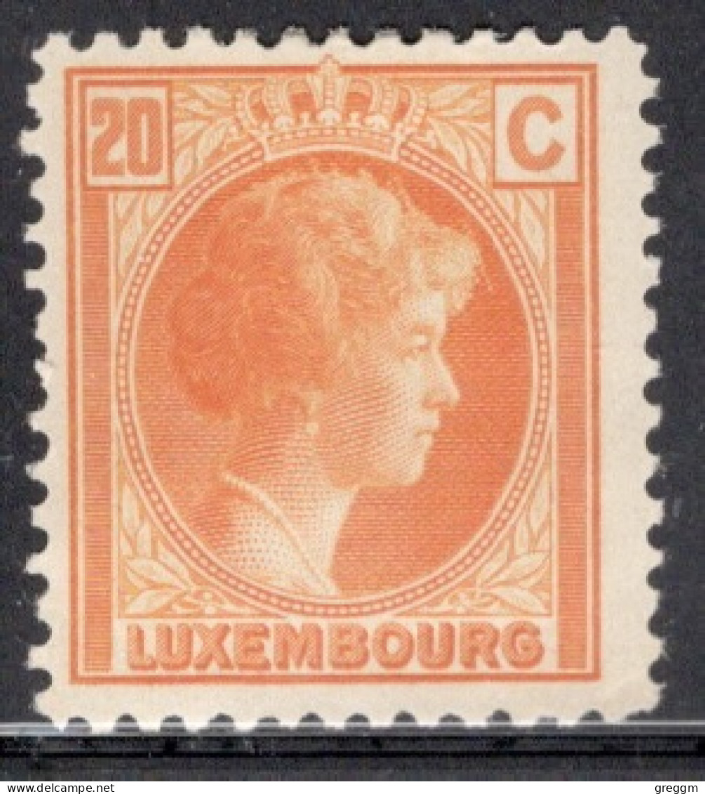 Luxembourg 1926 Single Grand Duchess Charlotte In Mounted Mint - 1926-39 Charlotte Di Profilo Destro
