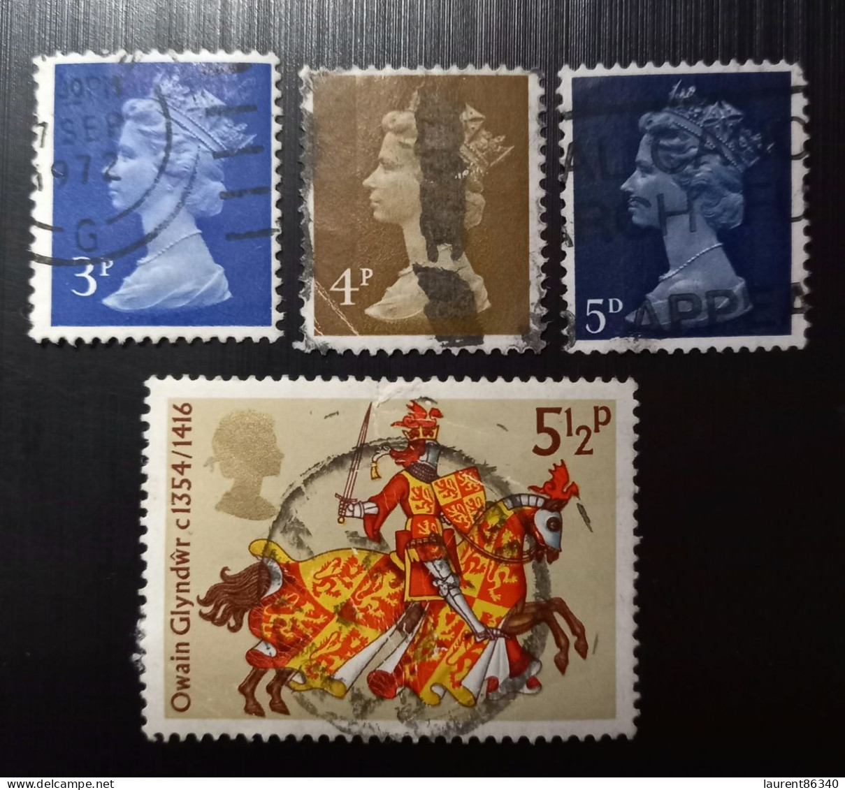 Grande Bretagne 1971 & 1975 Queen Elizabeth II&1974 Medieval Knights   Modèle: Fritz Wegner Gravure: Harrison & Sons Ltd - Used Stamps