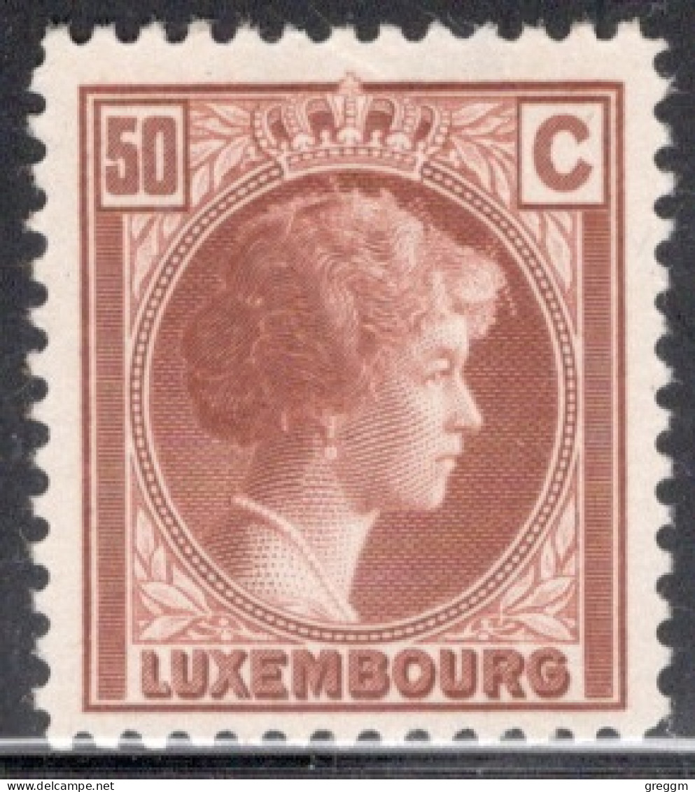 Luxembourg 1926 Single Grand Duchess Charlotte In Mounted Mint - 1926-39 Charlotte De Profil à Droite