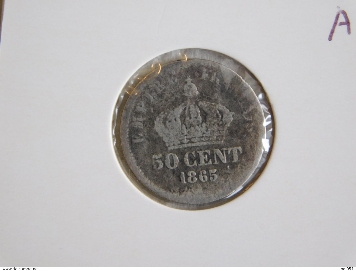 France 50 Centimes 1865 A (510) Argent Silver - 50 Centimes