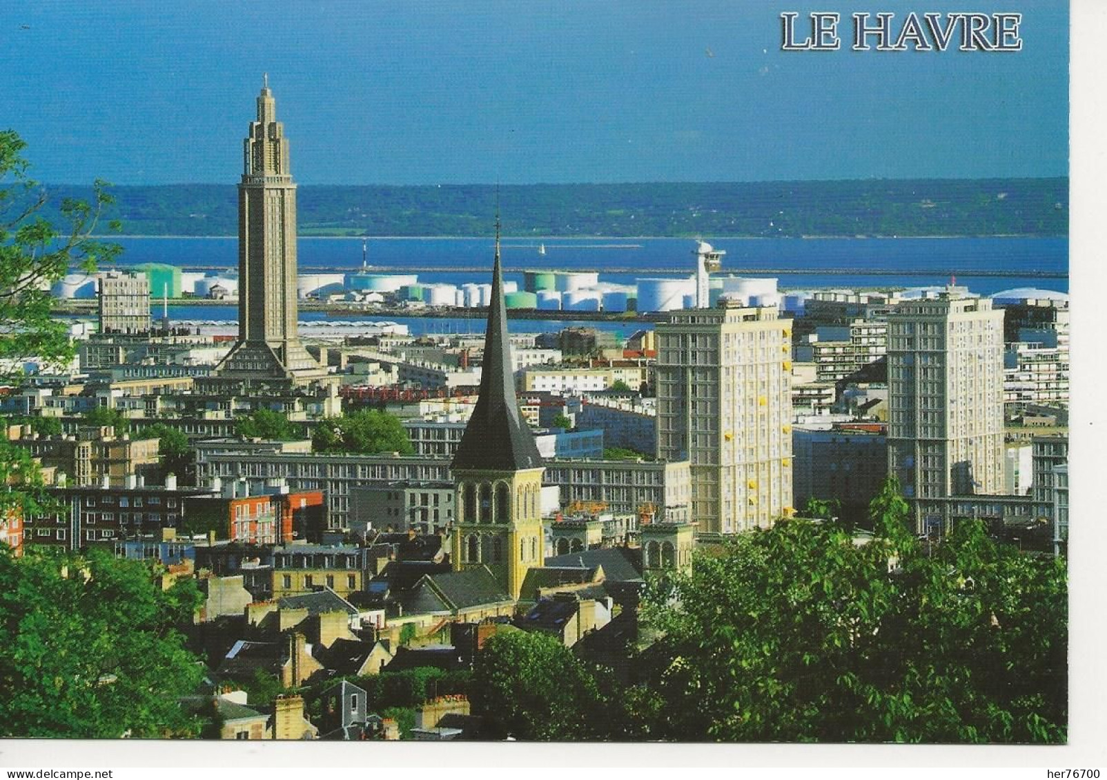 EGLISE SAINT JOSEPH DU HAVRE ARCHITECHTURE AUGUSTE PERRET. CLASSEE AUX MONUMENTS DE L UNESCO - Iglesias Y Catedrales