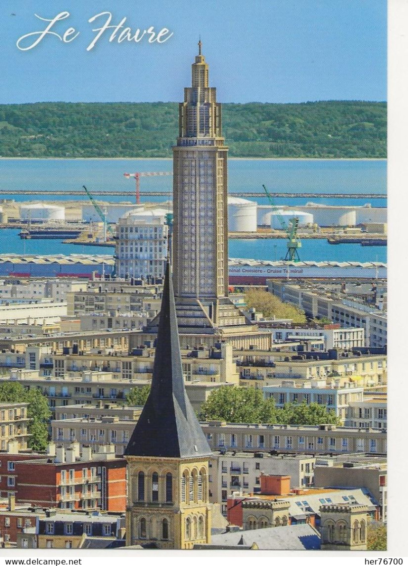 EGLISE SAINT JOSEPH DU HAVRE ARCHITECHTURE AUGUSTE PERRET. CLASSEE AUX MONUMENTS DE L UNESCO - Iglesias Y Catedrales