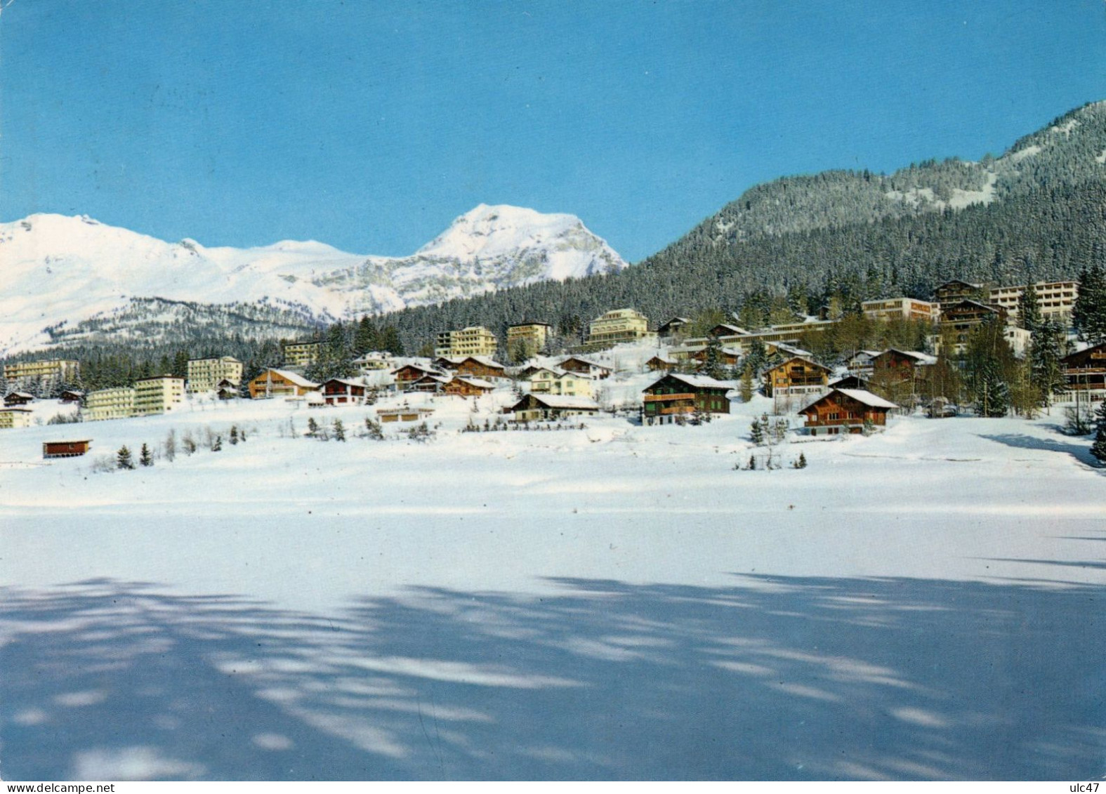 - CRANS-MONTANA. -  (alt. 1.500-2600 M.) - Scan Verso - - Crans-Montana