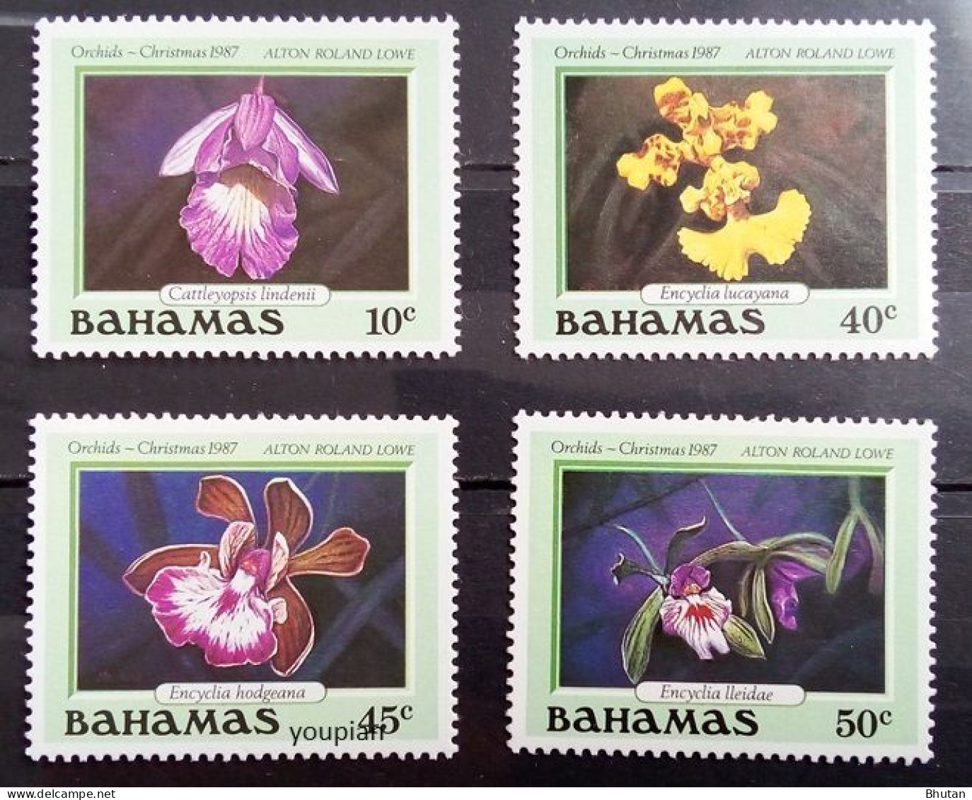 Bahamas 1987, Christmas - Orchids, MNH Stamps Set - Bahamas (1973-...)