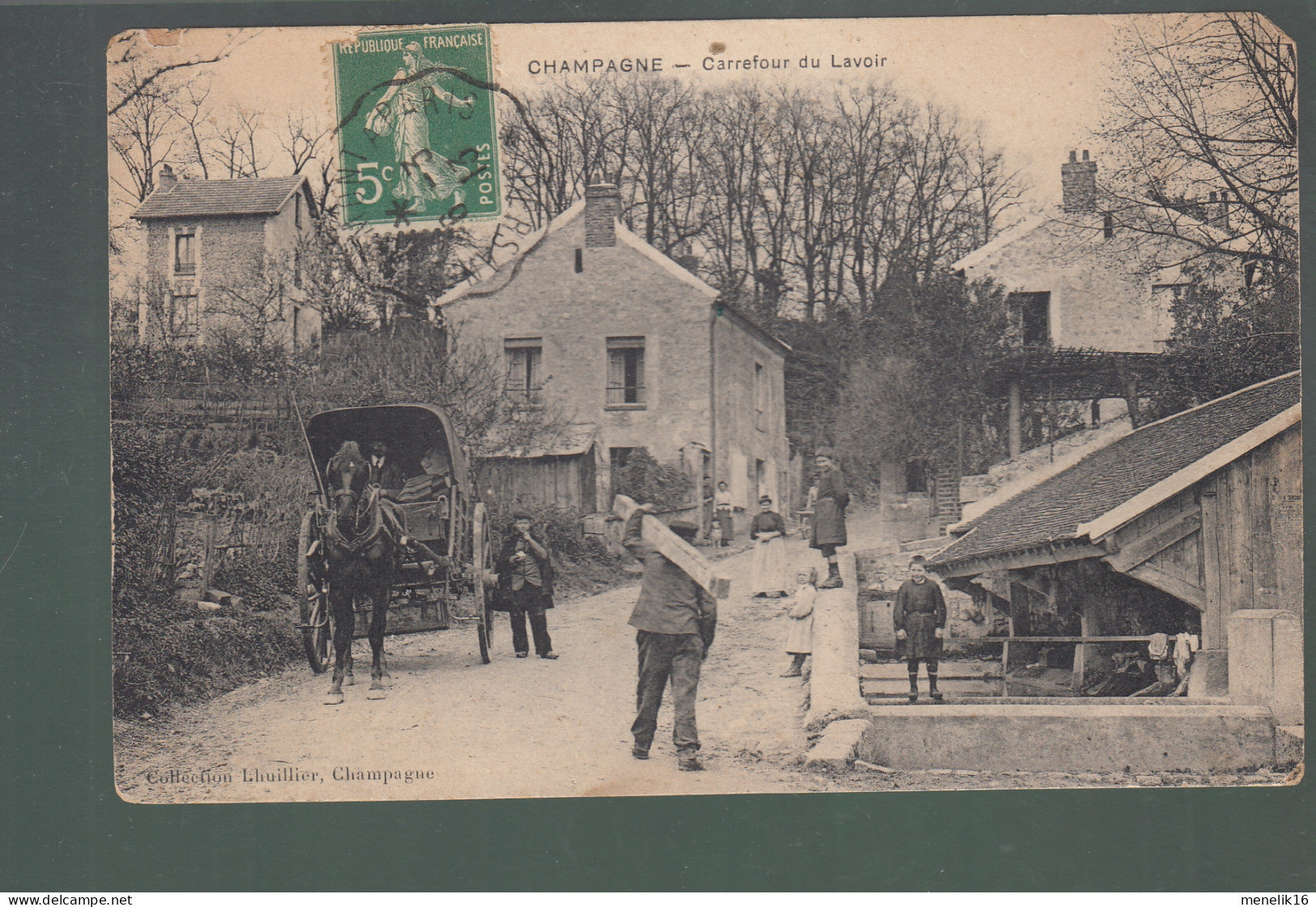 CP - 95 - Champagne - Carrefour Du Lavoir - Champagne Sur Oise