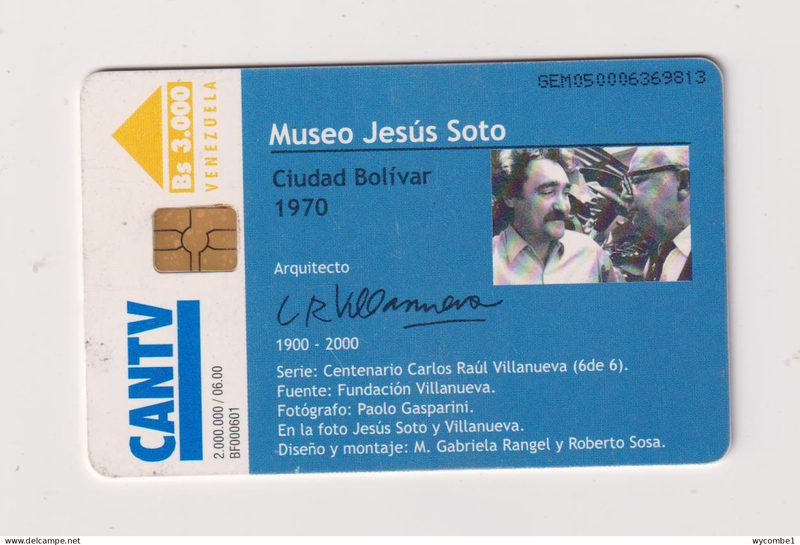 VENEZUELA  -  Jesus Soto Museum Chip Phonecard - Venezuela