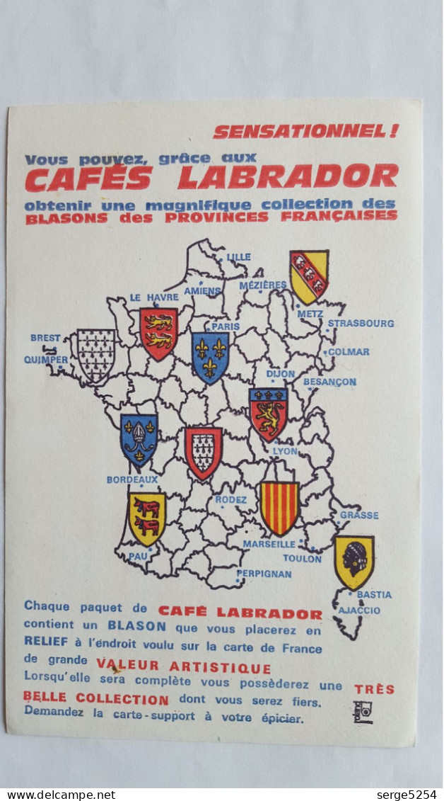 Cafés Labrador - Collection Des Blasons De France Des Provinces Françaises - Coffee & Tea