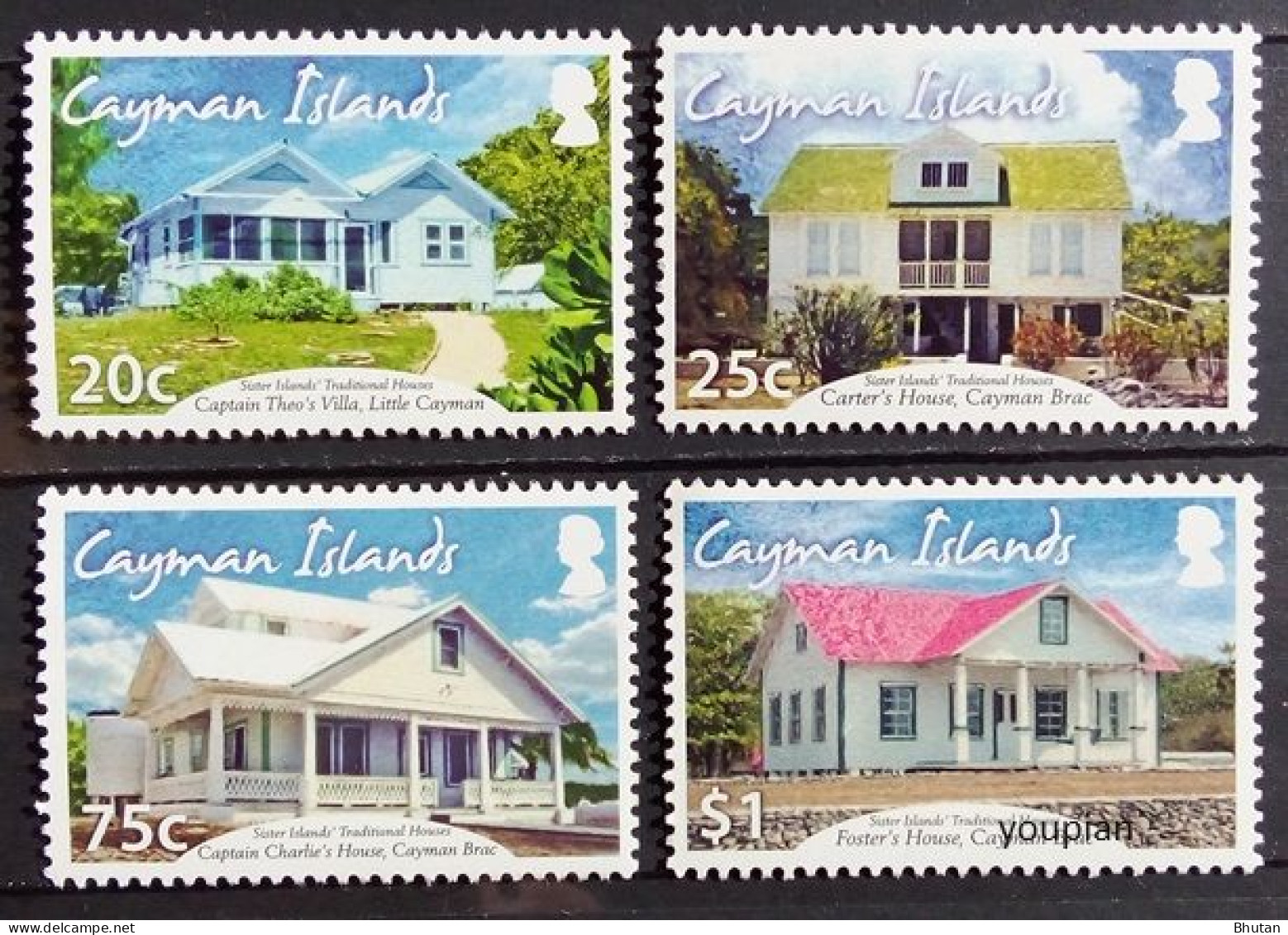 Cayman Islands 2014, Traditional Houses, MNH Stamps Set - Caimán (Islas)