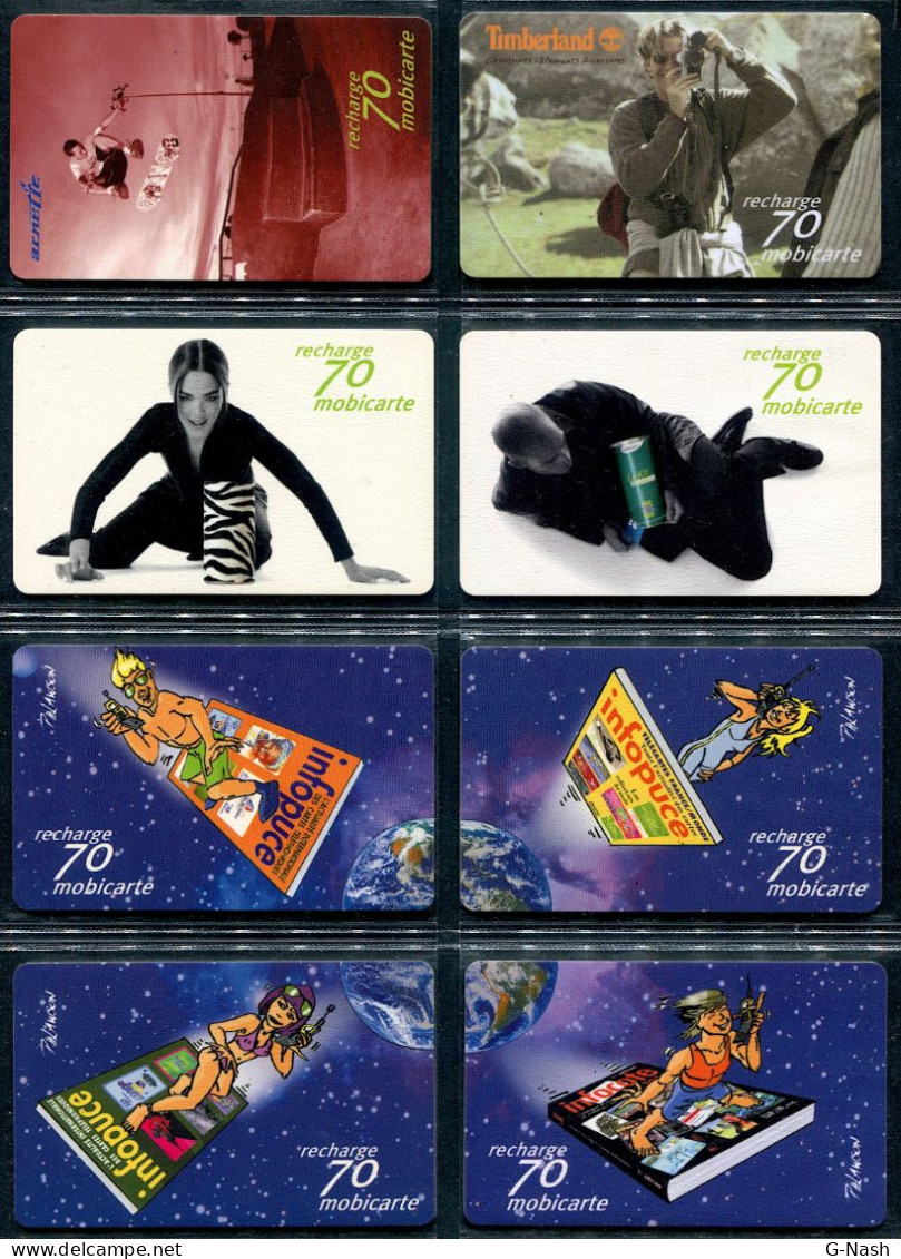 MOBICARTES - Lot De 8 Cartes Différentes - Nachladekarten (Refill)