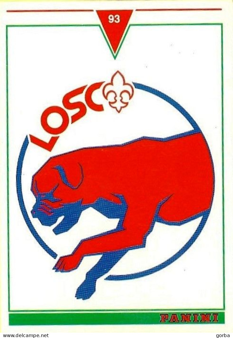 *Carte Cartonnée  PANINI Divers - Logo Club 1993 - 346 LILLE Olympique Sporting Club - Trading Cards