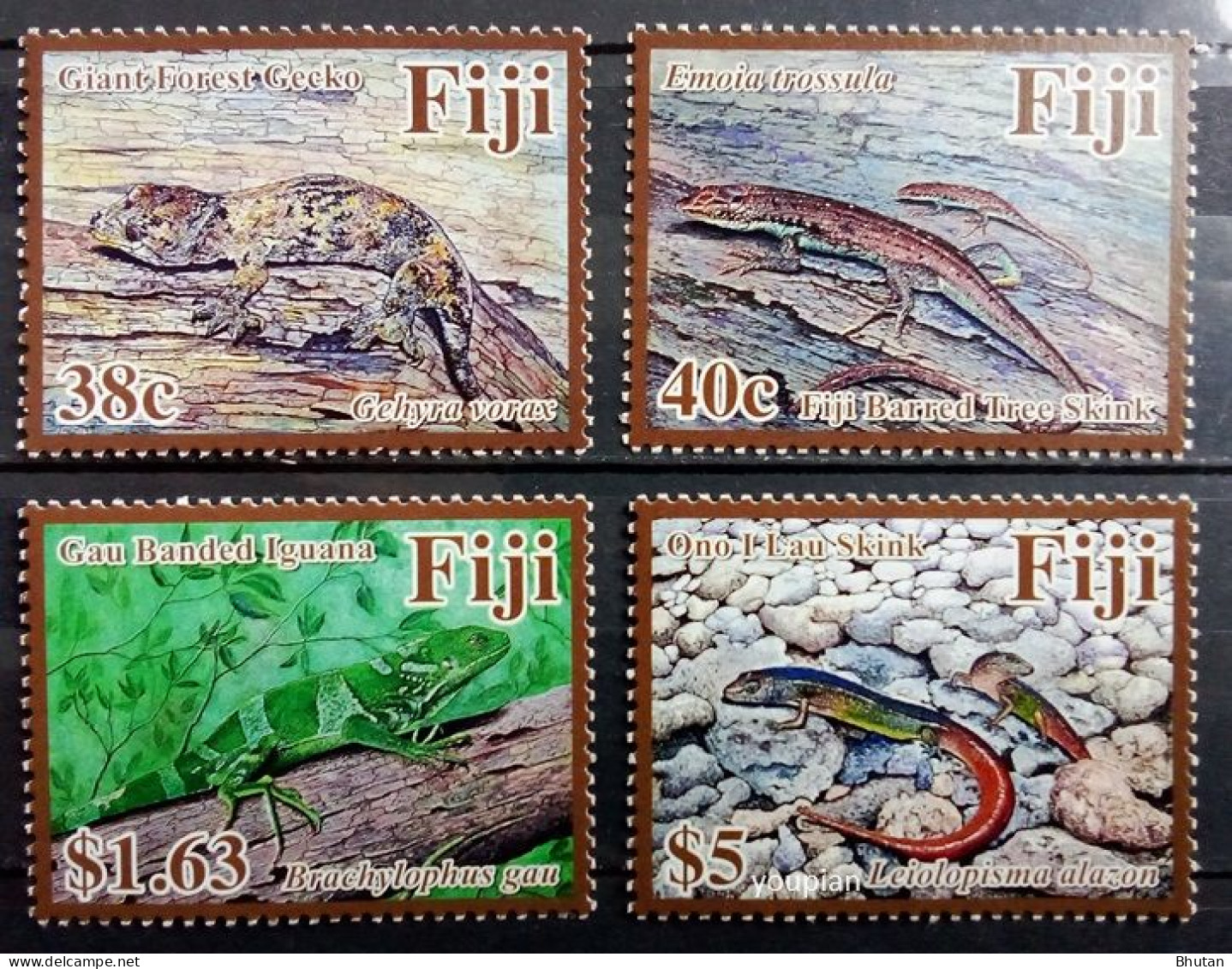 Fiji 2018, Lizards, MNH Stamps Set - Fidji (1970-...)