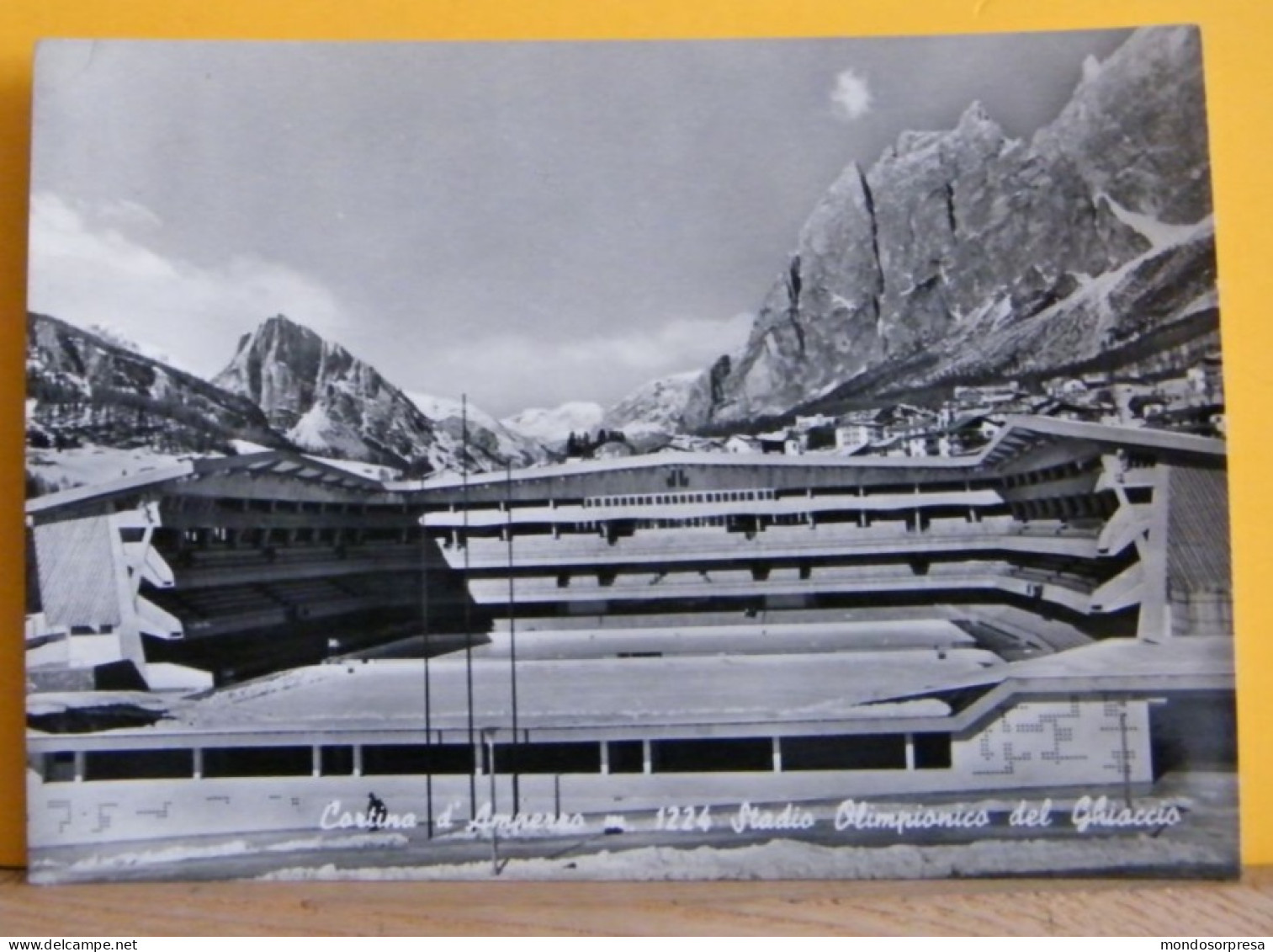 (ST) CARTINA D' AMPEZZO  - STADIO OLIMPICO DEL GHIACCIO - VIAGGIATA - Stadi